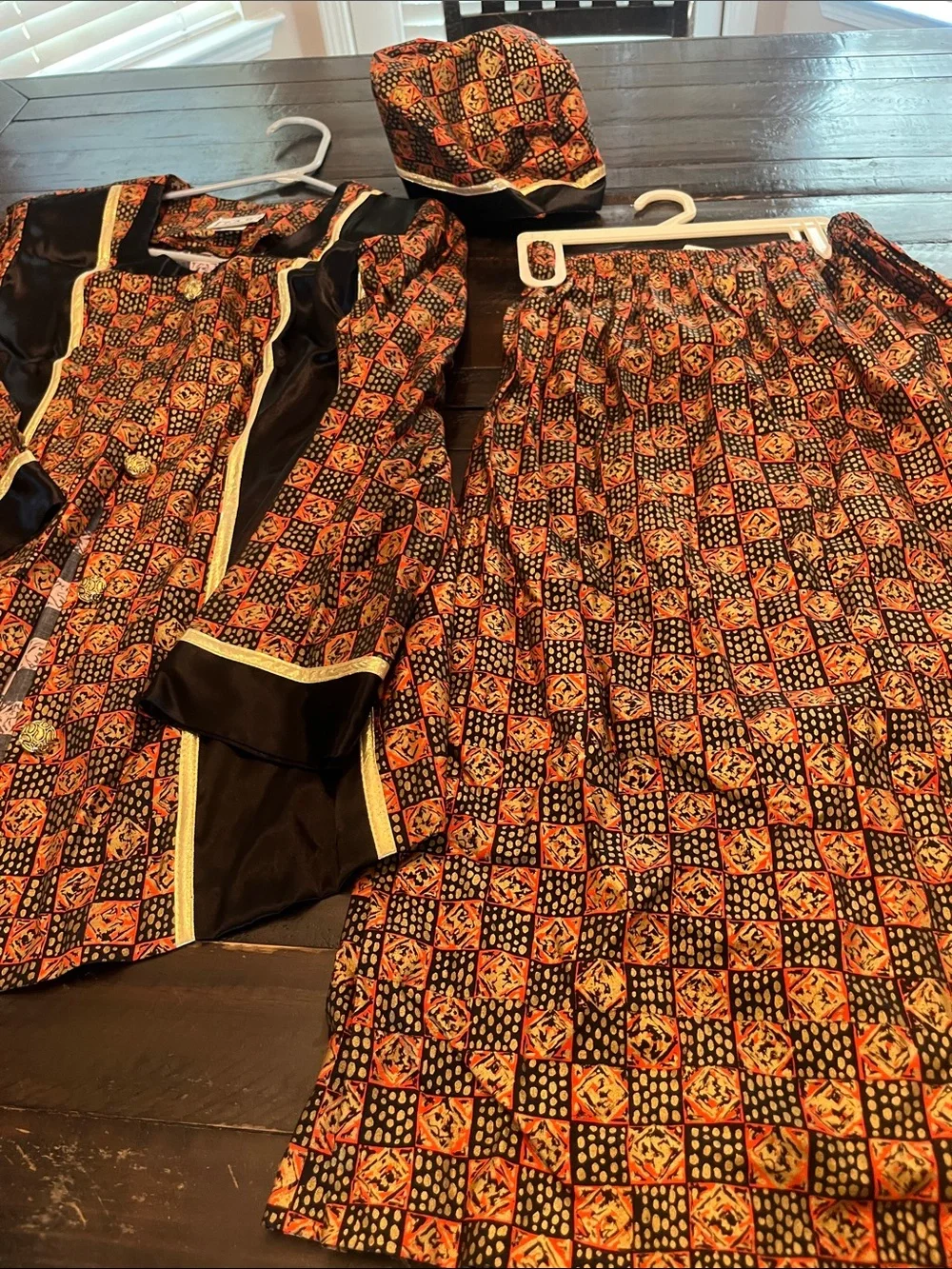 FAD AFRICAn Womens inspired jacket and matching Kufi  Hat  and Skirt z